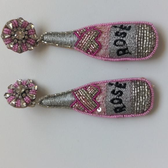 Champagne earrings - Picture 2 of 3